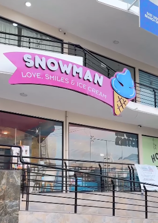 Snowman ice cream