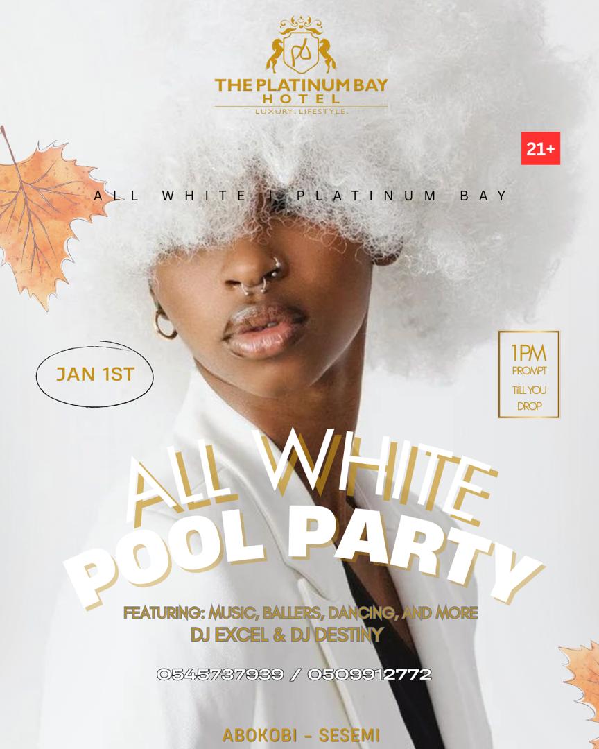 All White Pool Party