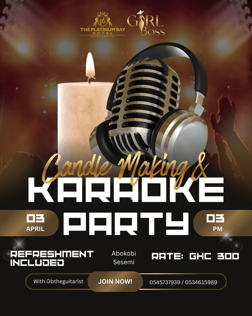 Candle Making & Karaoke Party