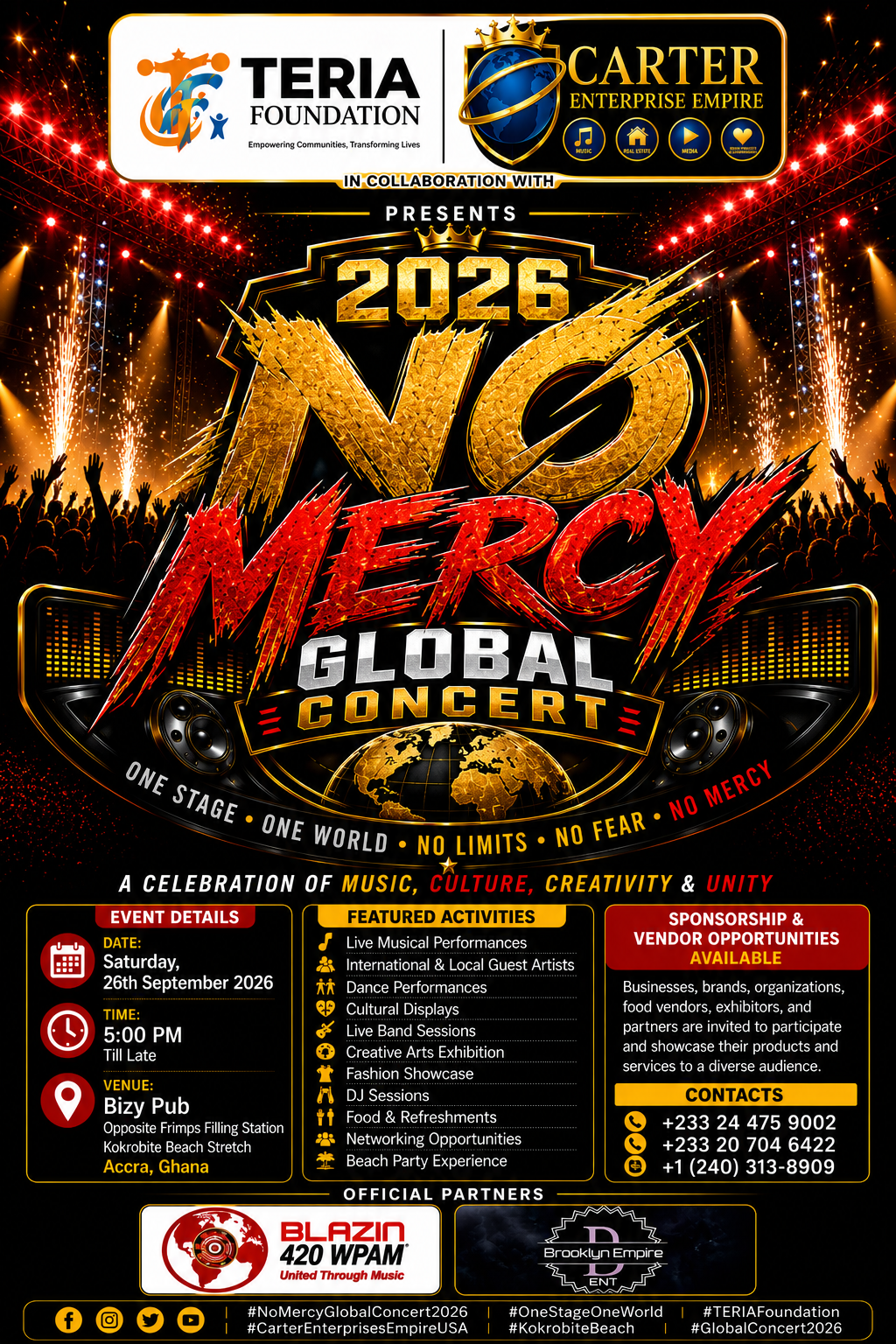 2026 NO MERCY GLOBAL CONCERT